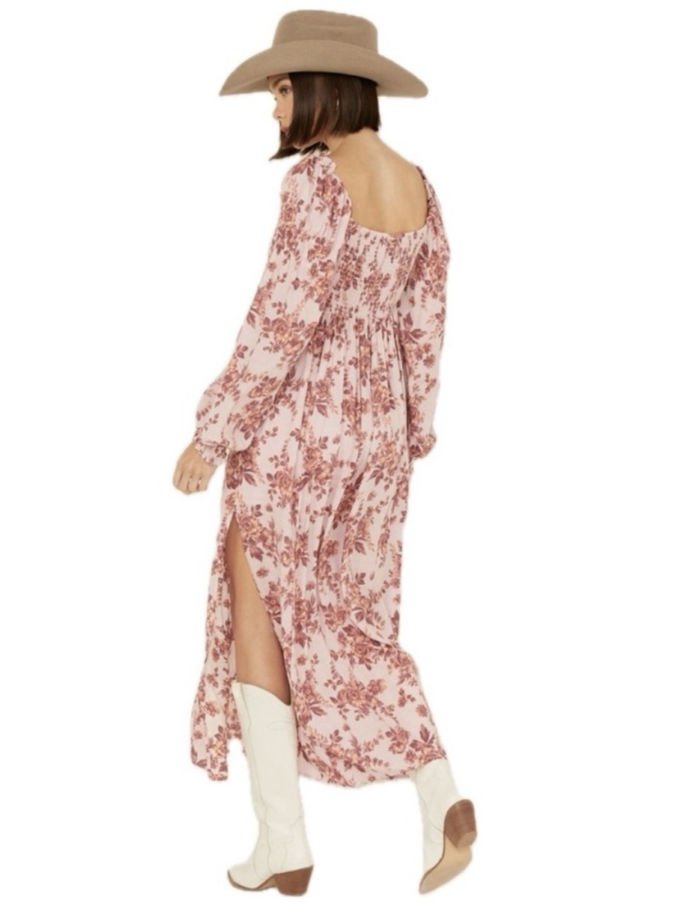 Free People Jaymes Pink Floral Maxi Dress - size XL - Picture 2 of 11